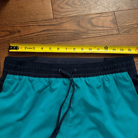 🛍️3/$30 Speedo men’s  lined aqua coloured swim shorts in size medium - Picture 7 of 15